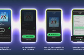Spotify’s Page Match seamlessly swaps between real books and audiobooks