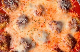 CHICKEN PARMESAN MEATBALL SKILLET – The Southern Lady Cooks